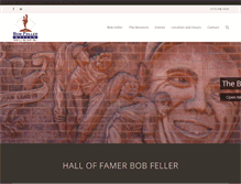 Tablet Screenshot of bobfellermuseum.org